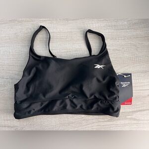 Reebok Women’s Longline Bralette Bikini Top - Black